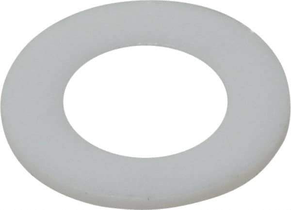 Made in USA - 1/4" Screw, PTFE Standard Flat Washer - 0.281" ID x 1/2" OD, 0.031" Thick, Plain Finish - Apex Tool & Supply