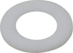 Made in USA - 1/4" Screw, PTFE Standard Flat Washer - 0.281" ID x 1/2" OD, 0.031" Thick, Plain Finish - Apex Tool & Supply