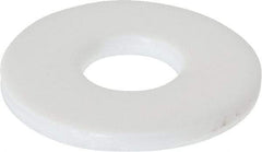 Made in USA - 1/4" Screw, PTFE Standard Flat Washer - 0.281" ID x 0.735" OD, 0.062" Thick, Plain Finish - Apex Tool & Supply