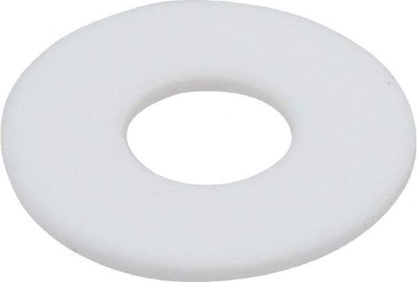 Made in USA - 3/8" Screw, PTFE Standard Flat Washer - 0.406" ID x 1" OD, 0.062" Thick, Plain Finish - Apex Tool & Supply