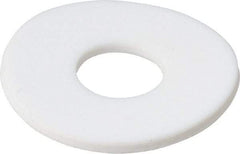 Made in USA - 5/8" Screw, PTFE Standard Flat Washer - 0.656" ID x 1-3/4" OD, 0.1" Thick, Plain Finish - Apex Tool & Supply