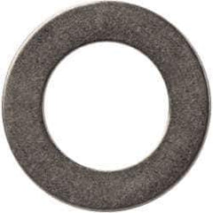 Made in USA - 0.03" Thick, 0.38" Inside x 5/8" OD, Round Shim - 5/16" Screw, Uncoated 302/304 Stainless Steel - Apex Tool & Supply