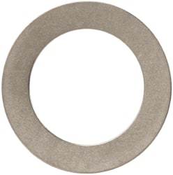 Made in USA - 0.01" Thick, 0.505" Inside x 3/4" OD, Round Shim - 7/16" Screw, Uncoated 302/304 Stainless Steel - Apex Tool & Supply
