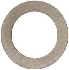 Made in USA - 0.01" Thick, 0.505" Inside x 3/4" OD, Round Shim - 7/16" Screw, Uncoated 302/304 Stainless Steel - Apex Tool & Supply