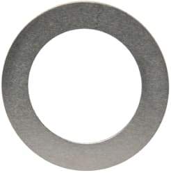 Made in USA - 0.005" Thick, 0.505" Inside x 3/4" OD, Round Shim - 7/16" Screw, Uncoated 302/304 Stainless Steel - Apex Tool & Supply