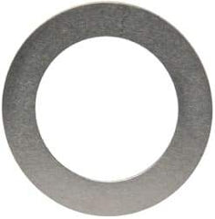 Made in USA - 0.005" Thick, 0.505" Inside x 3/4" OD, Round Shim - 7/16" Screw, Uncoated 302/304 Stainless Steel - Apex Tool & Supply