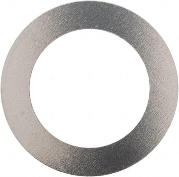 Made in USA - 0.006" Thick, 0.505" Inside x 3/4" OD, Round Shim - 7/16" Screw, Uncoated 302/304 Stainless Steel - Apex Tool & Supply