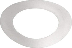 Made in USA - 0.003" Thick, 0.63" Inside x 1" OD, Round Shim - 9/16" Screw, Uncoated 302/304 Stainless Steel - Apex Tool & Supply