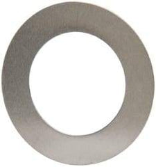 Made in USA - 0.006" Thick, 0.63" Inside x 1" OD, Round Shim - 9/16" Screw, Uncoated 302/304 Stainless Steel - Apex Tool & Supply