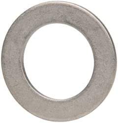 Made in USA - 1/16" Thick, 0.63" Inside x 1" OD, Round Shim - 9/16" Screw, Uncoated 302/304 Stainless Steel - Apex Tool & Supply