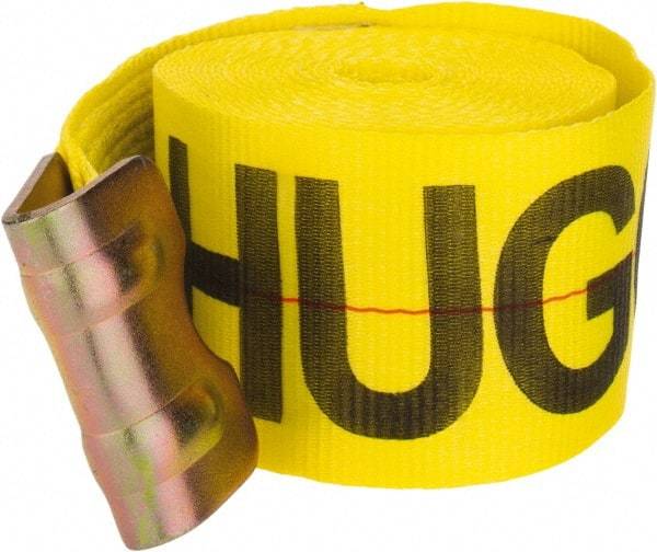 Lift-All - 27' Long x 4" Wide, 5,000 Lb Vertical Capacity, Polyester Web Sling - Yellow - Apex Tool & Supply