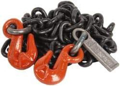 Lift-All - 10' Long x 2-7/8" Wide, 8,800 Lb Basket Capacity, Alloy Steel Web Sling - 8,800 Lb Choker Capacity, SGG Chain Sling, 3/8" Diam Chain, Natural, Single Style - Apex Tool & Supply