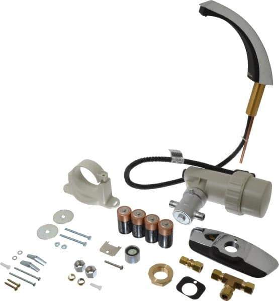 Sloan Valve Co. - Chrome Deck Plate Electronic & Sensor Faucet without Mixer - Powered by 6 VAC, Standard Spout, 4" Mounting Centers - Apex Tool & Supply