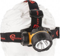 Streamlight - White LED Bulb, 80 Lumens, Hands-free Flashlight - Yellow Plastic Body, 3 AAA Alkaline Batteries Included - Apex Tool & Supply