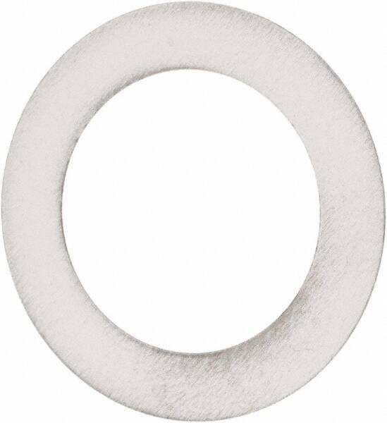 Made in USA - 0.012" Thick, 0.755" Inside x 1-1/8" OD, Round Shim - 5/8" Screw, Uncoated 302/304 Stainless Steel - Apex Tool & Supply