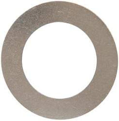 Made in USA - 0.01" Thick, 7/8" Inside x 1-3/8" OD, Round Shim - 3/4" Screw, Uncoated 302/304 Stainless Steel - Apex Tool & Supply