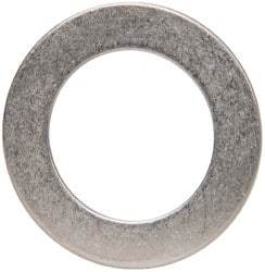 Made in USA - 0.048" Thick, 7/8" Inside x 1-3/8" OD, Round Shim - 3/4" Screw, Uncoated 302/304 Stainless Steel - Apex Tool & Supply