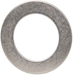 Made in USA - 0.048" Thick, 7/8" Inside x 1-3/8" OD, Round Shim - 3/4" Screw, Uncoated 302/304 Stainless Steel - Apex Tool & Supply