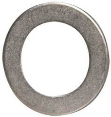 Made in USA - 0.06" Thick, 7/8" Inside x 1-3/8" OD, Round Shim - 3/4" Screw, Uncoated 302/304 Stainless Steel - Apex Tool & Supply