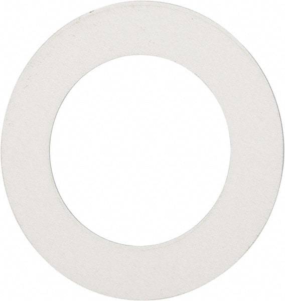 Made in USA - 0.007" Thick, 7/8" Inside x 1-3/8" OD, Round Shim - 3/4" Screw, Uncoated 302/304 Stainless Steel - Apex Tool & Supply