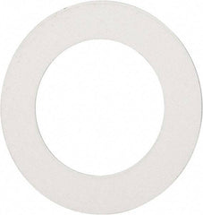 Made in USA - 0.007" Thick, 7/8" Inside x 1-3/8" OD, Round Shim - 3/4" Screw, Uncoated 302/304 Stainless Steel - Apex Tool & Supply