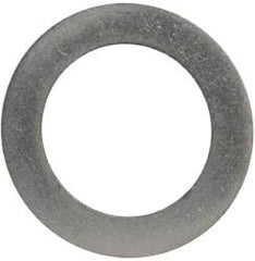 Made in USA - 0.02" Thick, 1" Inside x 1-1/2" OD, Round Shim - 7/8" Screw, Uncoated 302/304 Stainless Steel - Apex Tool & Supply