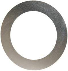 Made in USA - 0.002" Thick, 1-1/8" Inside x 1-5/8" OD, Round Shim - Uncoated 302/304 Stainless Steel - Apex Tool & Supply