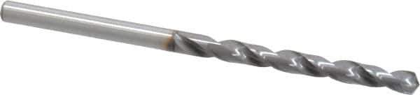OSG - 4.0005mm 120° Vanadium High Speed Steel Jobber Drill - TiCN Finish, Right Hand Cut, Spiral Flute, Straight Shank, 75mm OAL, Standard Point - Apex Tool & Supply