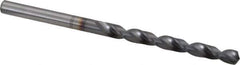 OSG - #12 120° Vanadium High Speed Steel Jobber Drill - TiCN Finish, Right Hand Cut, Spiral Flute, Straight Shank, 86mm OAL, Standard Point - Apex Tool & Supply