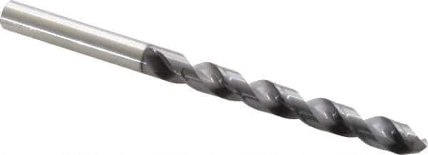 OSG - 7.8994mm 120° Vanadium High Speed Steel Jobber Drill - TiCN Finish, Right Hand Cut, Spiral Flute, Straight Shank, 117mm OAL, Standard Point - Apex Tool & Supply
