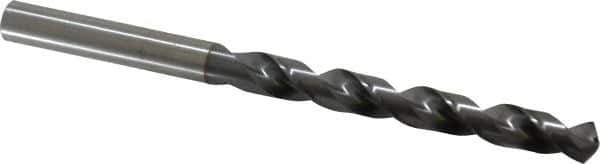 OSG - 8.001mm 120° Vanadium High Speed Steel Jobber Drill - TiCN Finish, Right Hand Cut, Spiral Flute, Straight Shank, 117mm OAL, Standard Point - Apex Tool & Supply
