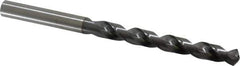OSG - 8.001mm 120° Vanadium High Speed Steel Jobber Drill - TiCN Finish, Right Hand Cut, Spiral Flute, Straight Shank, 117mm OAL, Standard Point - Apex Tool & Supply