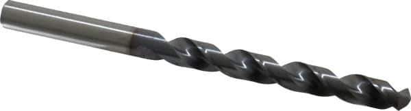 OSG - 8.6995mm 120° Vanadium High Speed Steel Jobber Drill - TiCN Finish, Right Hand Cut, Spiral Flute, Straight Shank, 125mm OAL, Standard Point - Apex Tool & Supply