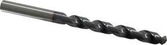 OSG - 8.6995mm 120° Vanadium High Speed Steel Jobber Drill - TiCN Finish, Right Hand Cut, Spiral Flute, Straight Shank, 125mm OAL, Standard Point - Apex Tool & Supply