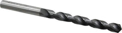 OSG - 8.8011mm 120° Vanadium High Speed Steel Jobber Drill - TiCN Finish, Right Hand Cut, Spiral Flute, Straight Shank, 125mm OAL, Standard Point - Apex Tool & Supply