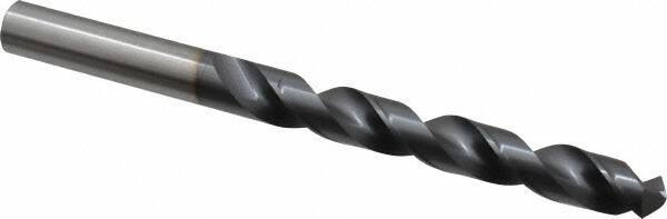 OSG - 11.99896mm 120° Vanadium High Speed Steel Jobber Drill - TiCN Finish, Right Hand Cut, Spiral Flute, Straight Shank, 151mm OAL, Standard Point - Apex Tool & Supply
