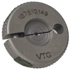 Vermont Gage - M8.0x1 Go Single Ring Thread Gage - Class 6G, Tool Steel, NIST Traceability Certification Included - Apex Tool & Supply
