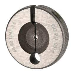 Vermont Gage - 0-80 Go Single Ring Thread Gage - Class 2A, Tool Steel - Apex Tool & Supply