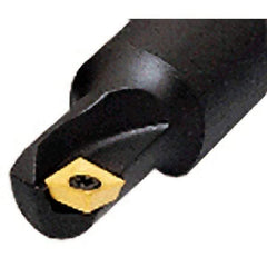Iscar - 14mm Cut Diam, 5.8mm Max Depth of Cut, 16mm Shank Diam, 80mm OAL, Indexable Square Shoulder End Mill - Cylindrical Shank, 90° Lead Angle, Series Heliquad - Apex Tool & Supply