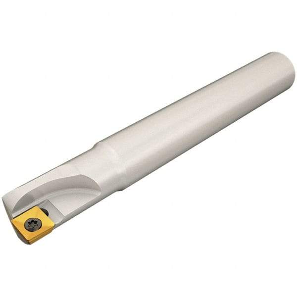 Iscar - 20mm Cut Diam, 22mm Max Depth of Cut, 20mm Shank Diam, 120mm OAL, Indexable Square Shoulder End Mill - Cylindrical Shank, 90° Lead Angle, Through Coolant, Series Heliquad - Apex Tool & Supply
