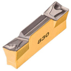 Iscar - 3003HFPL Grade IC806, 3mm Cutting Width Carbide Grooving Insert - 1.5mm Max Depth of Cut, Left Hand, 0.3mm Corner Radius, AlTiN Finish - Apex Tool & Supply
