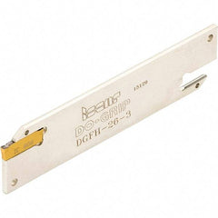 Iscar - 3 to 3.18mm Groove Width, Neutral Cut, DGFH Indexable Grooving Blade - DGN-P, DGN-UT/UA, DGN-Z, DGN/DGNC/DGNM-C, DGN/DGNM-J/JS/JT, DGR-Z/ZS, DGR/L-C DGRC/LC-C, DGR/L-J/JS Insert Style, Series Do-Grip & Heli-Grip - Apex Tool & Supply