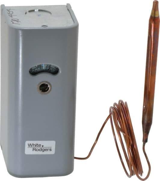 White-Rodgers - Refrigeration Temperature Controls Capillary Length: 5 Ft. Differential: Adjustable 3.5 to 40 F - Apex Tool & Supply