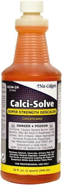 Nu-Calgon - 1 Qt Liquid Hydrochloric Acid Drain Cleaner - Acidic Scent - Apex Tool & Supply