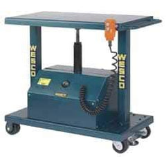Wesco Industrial Products - 2,000 Lb Capacity Powered Post Lift Table - 37" Lift Height, 36" Platform Length x 24" Platform Width - Apex Tool & Supply