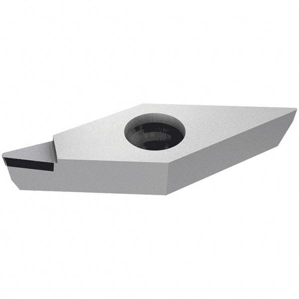 Iscar - VCGT332 Grade ID5 Polycrystalline Diamond (PCD) Turning Insert - Uncoated, 35° Diamond, 3/8" Inscr Circle, 3/16" Thick, 1/32" Corner Radius - Apex Tool & Supply