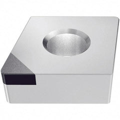 Iscar - TPGX221 Grade ID5 Polycrystalline Diamond (PCD) Turning Insert - Uncoated, 60° Triangle, 1/4" Inscr Circle, 1/8" Thick, 1/64" Corner Radius - Apex Tool & Supply