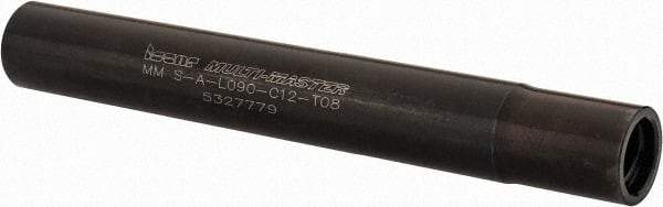 Iscar - Multimaster 12mm Stepped Shank Milling Tip Insert Holder & Shank - 0.4528" Neck Diam, T08 Neck Thread, 90mm OAL, Steel MM S-A Tool Holder - Apex Tool & Supply