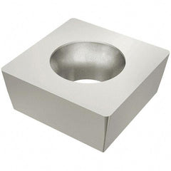 Iscar - SCMW31 Grade IC20 Carbide Milling Insert - Uncoated, 3/8" Inscribed Circle, 0.156" Thick, 0.41mm Corner Radius - Apex Tool & Supply