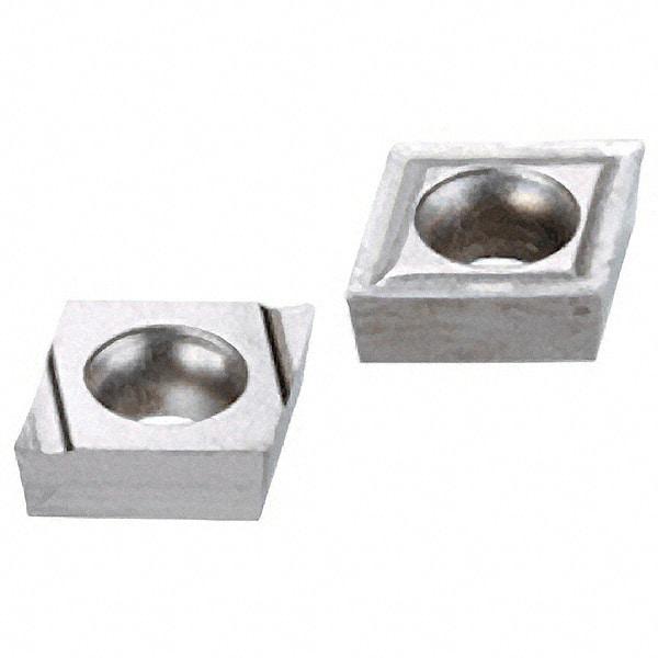 Iscar - CCGT2-0 Grade IC30N Cermet Turning Insert - Uncoated, 80° Diamond, 1/4" Inscr Circle, 3/32" Thick, 0.008" Corner Radius - Apex Tool & Supply